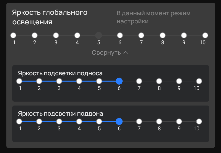 Динамическое освещение: подсветка 
