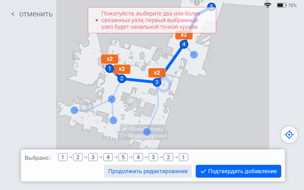 Генерация маршрута круиза