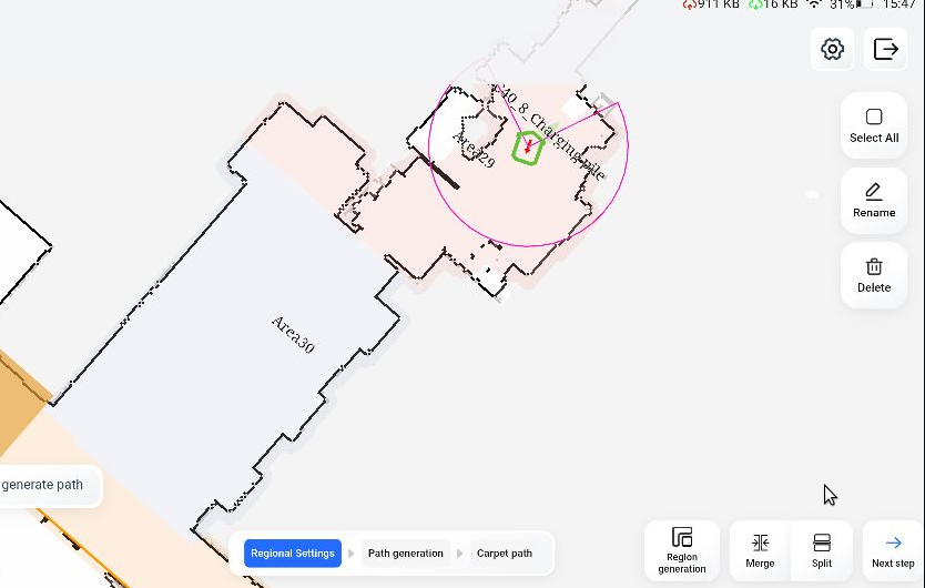 результат большей зоны