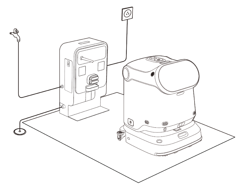 Схема подключения коммуникаций станции